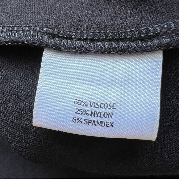 Eileen Fisher Ponte Knit Stretch Black Sleeveless Dress Size Large - Picture 8 of 9